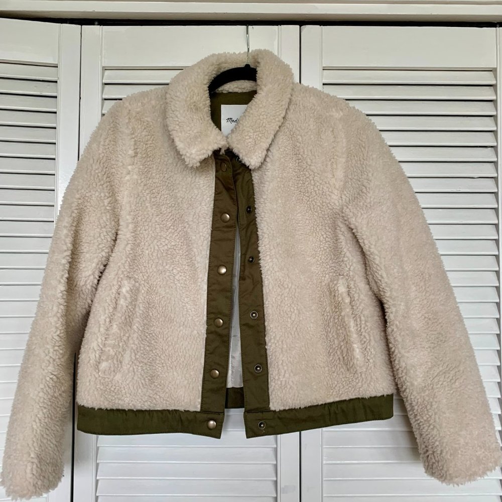 Madewell Portland Sherpa Jacket Size S - Picture 4 of 6